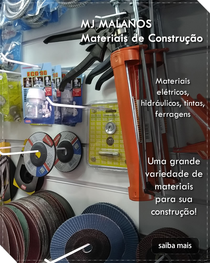 Materiais de construção no Tatuapé | MJ malanos